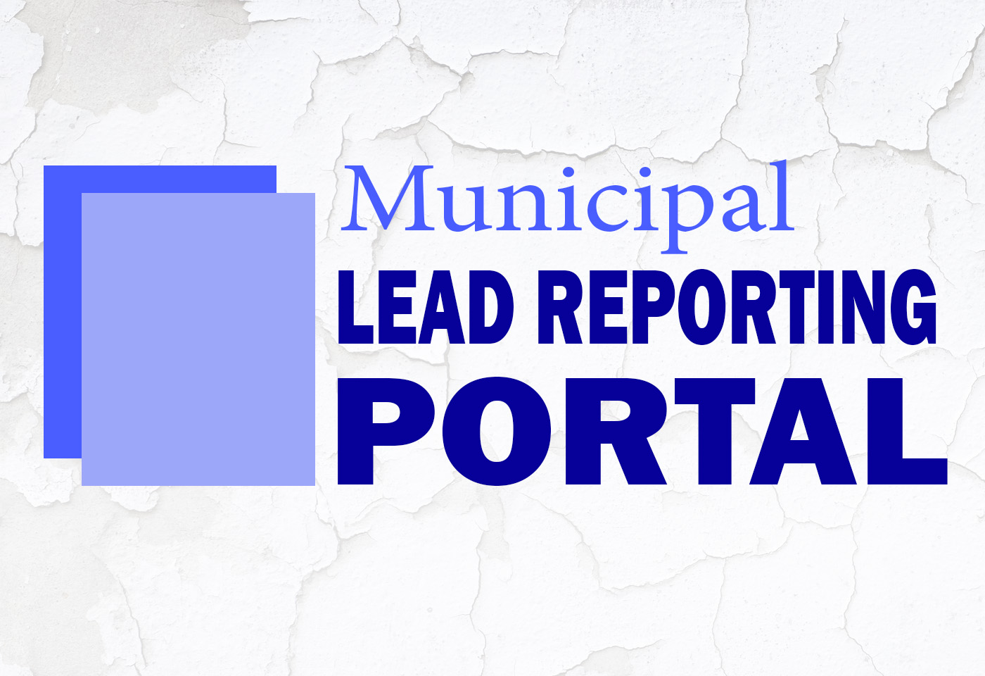 Municipal Lead Reporting Portal interface showing the statewide compliance dashboard